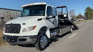 2024 International MV Cummins Diesel Flatbed Rollback Tow Truck