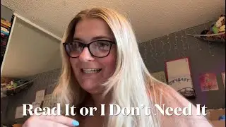 Read It or I Don’t Need It (Ep. #1) - Tackling My TBR (Non-spoiler Reading Vlog)