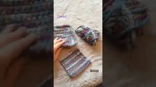 Crochet Vs weaving in chunky yarn