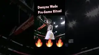 NBA PreGame Ritual🔥 #3 Dwaye Wade #shorts #nba by Sports Short Clips