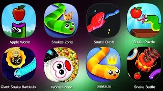 Apple Worm,Snakes Zone,Snake Clash,Snake Puzzle,Worms Zone,Snake io,Giant Snake Battle io,Snake