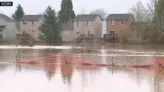 High water floods Scappoose park, creeps close to homes