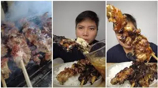 PUTOK BATOK MUNA INIHAW NA BULAKLAK NG BABOY! IBA TALAGA PAG SA ULING INIHAW KAYSA KAWALI