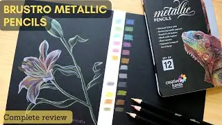 Brustro Metallic Pencils Complete Review & How to use them ?