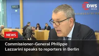 Commissioner-General Philippe Lazzarini Speaks to Reporters in Berlin | UNRWA Berlin Briefing | AH1E