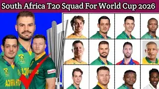 South Africa T20 World Cup 2026 Final Squad | 15 Players Full Details | Proteas Team