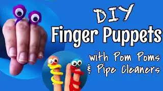 DIY Finger Puppets with Pom Poms and Pipe Cleaners | Interactive Play for Kids!