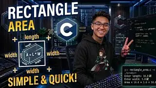 10. C Program to Calculate the Area of a Rectangle | C Programming for Beginners @syntaxsnaps