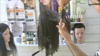 Corte de cabelo feminino a 45 graus