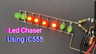 Amazing LED Chaser Using IC555 Timer / How to make LED Chaser #viralvideo
