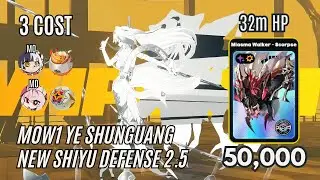 3 COST M0W1 Ye Shunguang 50K Miasma Walker Scorpse | Shiyu Defense 5 | ZZZ Zenless Zone Zero 2.5