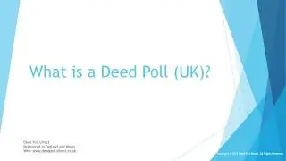 What is Deed Poll & How to Change your Name by a Deed Poll? (2020)