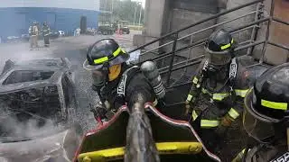FESTI - car into building live fire training