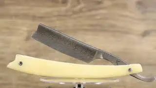 Опасная бритва белая кость Обзор Dangerous razor white bone Piece version Manual custom work