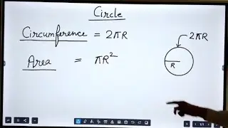 Proof of area of circle with the help of rectangle 