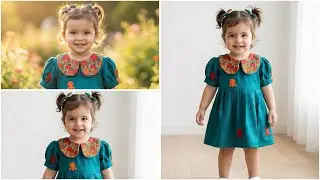 Peter Pan Collar Winter Frock For Baby Cutting And Stitching/ 1 year baby winter Frock 
