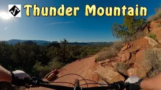 Scenic expert MTB trail in Sedona, AZ - Thunder Mountain and Chimney Rock