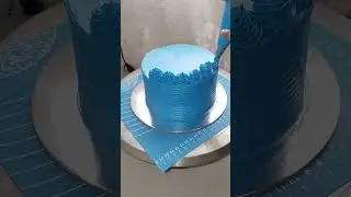 Sky Blue Chocolate Cake