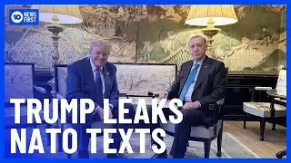 Trump Leaks NATO Chief's Text Messages Ahead Of Europe Defence Talks | 10 News First