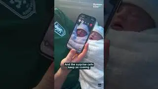 Family amazed as newborn makes surprise FaceTime debut