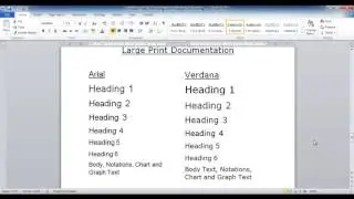 Accessible Fonts, Font Size and Line Spacing in Microsoft Word
