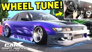 Silvia S13 No Assist Steering Wheel Car Tune - CarX Drift Racing