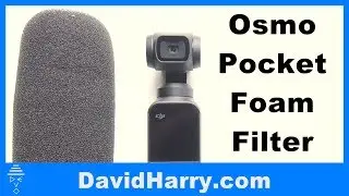 DJI Osmo Pocket foam wind shield wind filter for the internal microphones