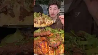 Trying Palestinian Food for 1st time! 🤯👀 #halalfoodnyc #halalfood #kebabs #fyp