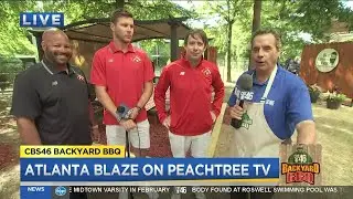 Atlanta Blaze lacrosse team joins the CBS46 Backyard BBQ