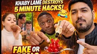 👉 5 Minute Life Hacks 😱 | Khaby Lame|kannadiga reaction #Life hack reaction