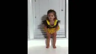 Little 2 yr old Paylin sings Bumble Bee