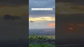 View from this golf course on top of Manchester #view #landscape #uk