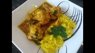 Frango ao molho Curry - Frango ao curry - Frango ensopado