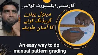 Manual pattern greading karne ka tarika | greading tutorial | easy way to do manual pattern grading