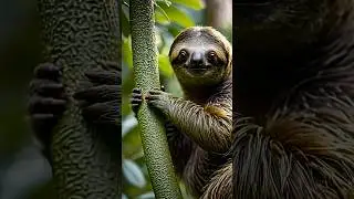 Sloth 🦥 survival secrets #Sloths #Wildlife #NatureDocumentary #Symbiosis #rainforest