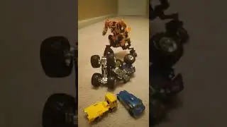 Hightower combine with scrap metal transformation. #transformers #stopmotion