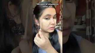 100 layer of concealer challenge #makeup #viral #viralvideos #hacktricks #hack #hacklevel