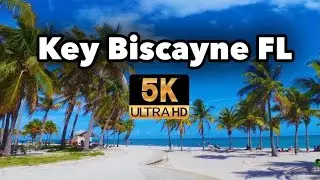 【5K】 Driving in Key Biscayne, Florida