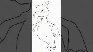 Draw Charmeleon from Pok&eacute;mon