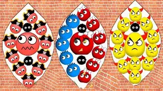 Draw To Smash Game VS Hide Ball: Brain Teaser Game VS SAVE BALLS ASMR Gameplay,Part 55.