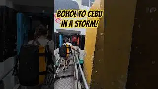 Surviving OceanJet During Tropical Storm Crising! 🌊⛈️ #BoholToCebu #OceanJet #Philippines