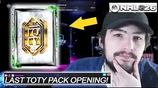 LAST TOTY PACK OPENING! + NEW CONTENT I NHL 26 HUT