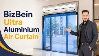BizBein Ultra Aluminium Air Curtain for Doors | Air Conditioning Doorway Curtain for Home & Office