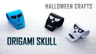 💀 Easy Origami SKULL Tutorial - Perfect Halloween Decoration