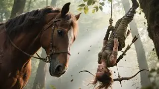A Massive Horse Discovered a Female Ranger Hanging Upside Down What He Did Next Stunned  Entire Camp