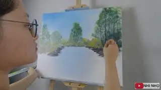 Deep into the wood - Oil painting beginner | Easy painting Tutorial