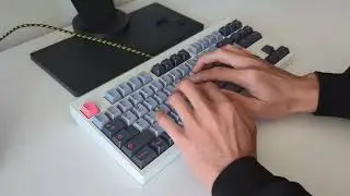 Mode Eighty with Lubed and Filmed Tungsten Switches Typing Sounds ASMR