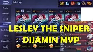 Lesley [ Mobile Legends ] BAMBANGZ MONSTER build KDA 13/1/10 . MUSUHNYA NGIBRIT !