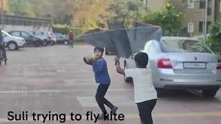 My First Time Flying a Kite! 🪁 |  Can I Get It To Stay Up?! 🌬️ Kite Flying Challenge!