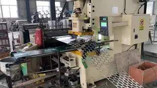 Processing video of automatic aluminium circle blanking production line